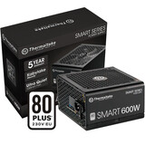 Thermaltake（Tt）额定600W Smart 600W 电脑电源（80PLUS认证/主动式PFC/智能温控风扇/支持背线）
