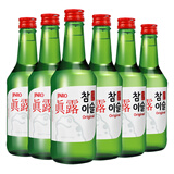 真露韩国原装进口烧酒青葡萄味清酒低度酒360ML瓶利口酒果味酒桃子 老真露20.1度【6瓶】