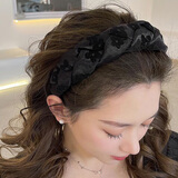 奇美拉（CHIMERA）高级感轻奢宽边压发头箍时尚外出遮白发发箍洗脸发饰女圣诞礼物