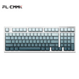 腹灵FL980V2Pro 有线/蓝牙/2.4G三模客制化机械键盘gasket结构正刻侧刻键帽热插拔蓝牙键盘无线键盘 FL980V2Pro 白面群青侧刻 悦动红轴