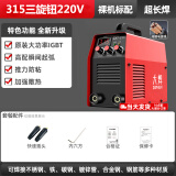 大焊 电焊机家用小型220v 380v双电压手提电子工业级迷你焊机 裸机【315高配220V】