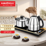 金灶（KAMJOVE）手柄全自动上水电热水壶保温一体烧水壶泡茶专用电茶炉整套茶具F6 【无尘加水 台嵌两用】23*37cm