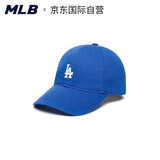 MLB男女帽子复古小LOGO软顶棒球帽防晒帽3ACP7701N-07BLS
