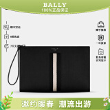 巴利（bally）男包手拿包MAKID系列皮质拼色经典条纹公文包高档送男友礼物 6302425