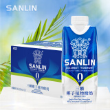 三麟椰子植物酸奶330ml*12瓶 植物蛋白饮料膳食纤维饮品 泰国进口