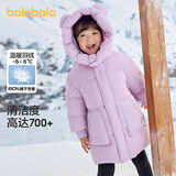巴拉巴拉儿童羽绒服中长款连帽男童女童冬装2024外套保暖童装208424107242