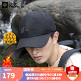 Jack Wolfskin 【经典款】狼爪帽子男帽女帽春夏户外透气棒球帽1900671 1900673-6000/黑色 均码