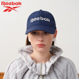 Reebok轻薄透气修饰脸型经典棒球帽鸭舌帽休闲运动帽遮阳帽情侣款藏青色