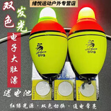 mondobaEVA双色电子漂鲢鳙浮漂海钓夜钓超醒目大浮力矶钓漂远投漂大肚漂 电子漂2个装【带电池】 60g