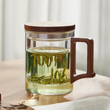 忆壶茶（YIHUTEA）泡茶杯茶水分离杯水杯男士茶杯个人专用泡茶杯玻璃绿茶杯子 【店长推荐】400ML茶杯