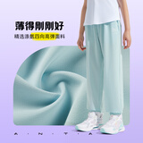 安踏童装女童运动裤儿童裤子3-12岁夏季梭织薄款休闲裤长裤A72527501