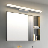 炬胜 镜前灯 卫生间防水防雾浴室镜灯时尚简约现代led化妆灯 镜子灯 不锈钢款【白光】 0.4米/9瓦