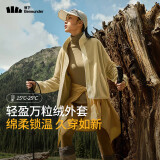蕉下（beneunder）女士万粒绒外套PO17324抓绒宽松保暖外套 罗汉棕 165/88A(L) 