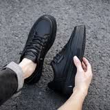 回力（Warrior）板鞋男鞋简约百搭低帮休闲鞋户外透气运动小白鞋 901730 黑色 39