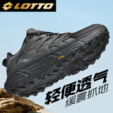 乐途（LOTTO）跑步鞋男户外登山鞋徒步越野防尘防滑运动鞋男 5911 深灰 41