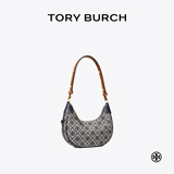 Tory Burch 汤丽柏琦【新年礼物】 T MONOGRAM 腋下包肩背新月包TB 158513 Tory 海军蓝 405 OS