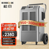 松京(SenseGene) DI138E-A 工业除湿机/抽湿机150-300㎡大功率 仓库地下室车间别墅吸湿器干燥机
