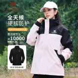 骆驼（CAMEL）冲锋衣三合一男女暴雨级防水夹克登山服新进藏外套
