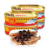 甘竹豆豉鲮鱼罐头227g广东特产方便下饭菜即食豆豉鱼罐装食品 豆豉鲮鱼227g*4罐