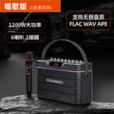 华宝H18无线蓝牙音箱户外露营广场舞K歌声卡直播专用低音炮电木吉他民谣乐器家用移动便携音响 单话筒