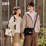 森马（Semir）斜挎包男户外工装情侣背包大容量饺子包潮105524153204