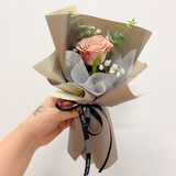 领香鲜花速递单支玫瑰花束康乃馨公司活动商务用花全国同城配送 单支卡布奇诺玫瑰（20支起送，单拍不发货）