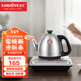 金灶（KAMJOVE）电热水壶自动上水电茶炉 手柄上水烧水泡茶壶 保温一体恒温热水壶 【手柄无尘上水】银色单炉 0.9L