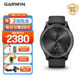 佳明（GARMIN）MoveTrend心率血氧睡眠监测触屏指针式智能运动腕表午夜黑礼物