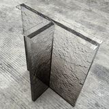 IGIFTFIRE定制高透明亚克力桌腿桌脚石头纹定制加工渐变厚板吧台茶几水波纹 石头纹渐变黑定制  联系客服