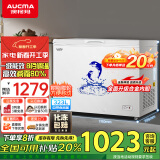 澳柯玛（AUCMA）323升低霜冰柜家用单温顶开门冷藏柜冷冻柜母乳小冰柜小型冰箱冷柜BC/BD-323NE以旧换新