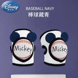 迪士尼婴儿护膝春夏季薄款学步宝宝爬行护膝玩耍防摔儿童护膝护肘两用 升级3D款棒球青