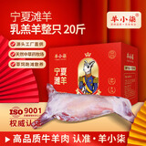 羊小柒 宁夏滩羊肉生鲜分割半只羊 羊腿羊排羊蝎子年货礼盒烧烤食材 【整羊礼盒20斤】乳羔羊整只烤羊