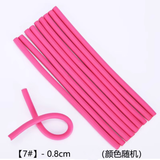 京仕蓝卷发神器免烫不伤发懒人睡眠卷烫发万能杠隔热棒冷烫杠子美发工具 7#0.8cm-10根【颜色随机】