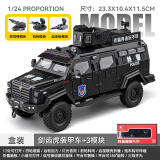 翊玄玩具警车玩具合金玩具车模1/32救护车男孩儿童宝宝仿真玩具小汽车 剑齿虎防爆车特警