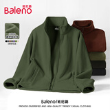 班尼路（Baleno）外套男秋冬季重磅保暖加绒夹克美式简约百搭内胆情侣摇粒绒防风衣