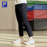 FILA 斐乐官方女士针织长裤健身运动简约基础直口裤