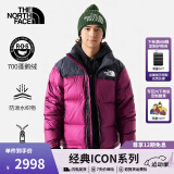 北面（The North Face）1996Nuptse高蓬鹅绒羽绒服ICON潮牌情侣款经典秋冬上新|3C8D KK9/玫红色 XS/165