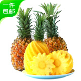 京鲜生 香水菠萝 净重3.5-4斤 单果750g+ 2粒 源头直发