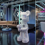 英方开业礼物高档暴力熊摆件大型手办落地客厅玄关潮玩偶高级感装饰品 潮玩光剑熊【高93CM】