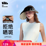蕉下（beneunder）防晒帽遮阳帽女帽子太阳帽防紫外线空顶帽纭际贝壳帽漆夜黑