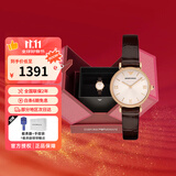 安普里奥·阿玛尼（Emporio Armani）女士石英腕表满天星欧美时尚女表 生日礼物送女友老婆 520定制玫红色礼盒AR1911