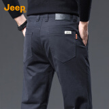 吉普（JEEP）直筒裤男士2025春夏季新款潮流百搭高端休闲裤男高级感弹力裤子男