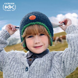 Kocotreekk树儿童帽子保暖防风宝宝冬款软糯毛线帽男女童卡通帽立体