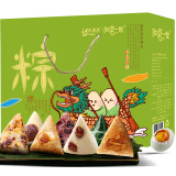 阳茗一世粽子礼盒7粽2鸭蛋1160g含鲜肉蜜枣豆沙粽 端午节福利 粽情端午