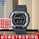 卡西欧（CASIO）男表 MWD-110H系列经典数字显示秒表闹钟LED照明器石英腕表日韩表 MWD-110H-8BVDF