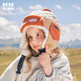 Kocotreekk树儿童帽子秋冬加绒加厚宝宝护耳男女保暖简约潮帽