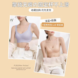 莫代尔无痕内衣女小胸聚拢提拉收副乳防下垂胸罩运动美背心式无钢圈文胸 浅蓝+奶肤【两件装更划算】 XL 【推荐125-140斤】
