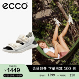 爱步（ECCO）运动凉鞋女 夏季白色拼接沙滩鞋透气 突破811813 白色81181353301 35