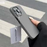 固返 多巴胺磨砂半包纯色适用苹果15promax半包手机壳iphone14plus软壳高级感13防摔全包12防指纹流汗 【石墨灰】磨砂半包大孔软壳 iPhone 14 Pro