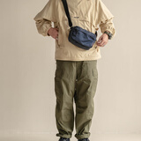 MYBRANDORIGINAL超轻通勤工装运动潮流防水男女小方包尼龙单肩斜挎包D3115 深蓝色